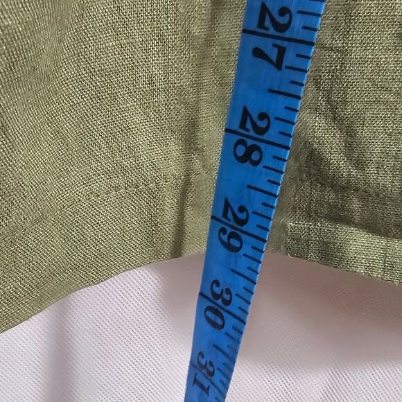 Play Alegre Hand-Painted  Lagenlook 100% Linen Women's Blouse Size ML - Picture 10 of 10